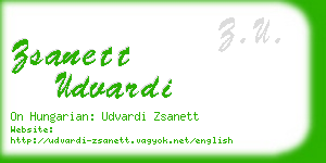 zsanett udvardi business card